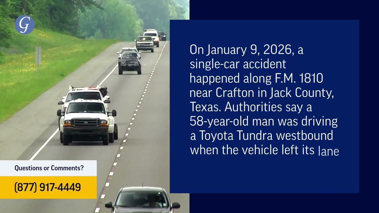 1 Injured in Single-Vehicle Accident on FM 1810 in Jack County