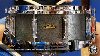 MW-Vintage.pl - Remo Gold Crown Acousticon 14” x 5,5” Metalized