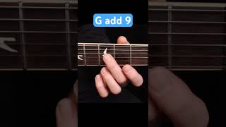 Video thumbnail of "Gadd9.  How to play Gadd9 on guitar.  #guitarlesson #chords #guitar  #guitarchords #guitartutorial"