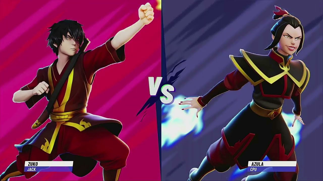 Nickelodeon All Star Brawl 2 Zuko VS Azula