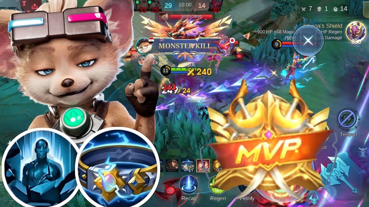 Chip gameplay, ranked game tank roamer | شيب زعلهم جامد 😅