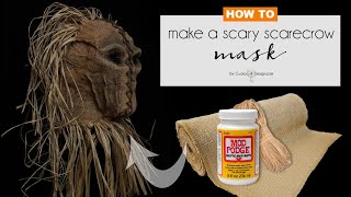 scary DIY scarecrow mask