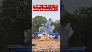 Bud light boycott explosion 💥 kid rock #budlight #kidrock #woke