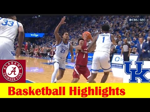 #13 Alabama vs #17 Kentucky Basketball Game Highlights, Feb 24 2024