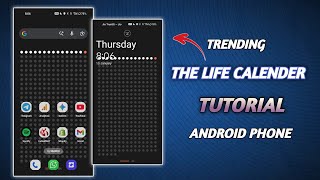 Life Calendar Android Mobile Kaise Lagaye | Life Calendar App Setting Tutorial Hindi  screenshot 4