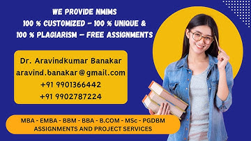 SVKM Narsee Monjee BBA Solved Assignments I NMIMS Dec 2024 Customized BBA Assignments