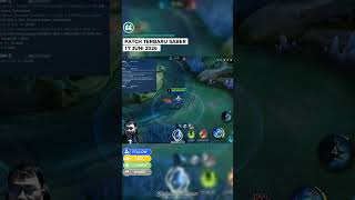 PATCH TERBARU MOBILE LEGEND HERO SABER 17 JUNI 2026