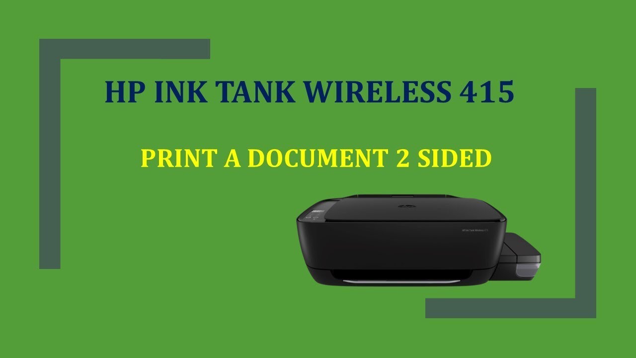 HP AIO Printer Ink Tank Wireless 415 ( Print, Scan, Copy, Manual Duplex )