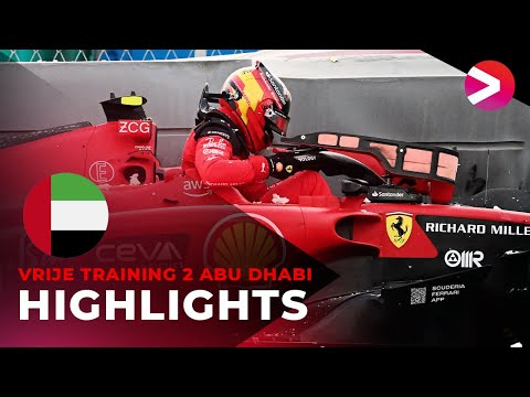 CARLOS SAINZ CRASHT HARD IN BOCHT 3! ?| Vrije Training 2 GP van Abu Dhabi | Formule 1 2023