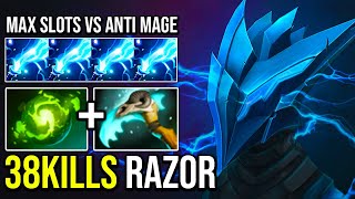 MAX Slots Electric Razor vs LVL 30 Anti Mage TRULY An Intense Battle Dota 2