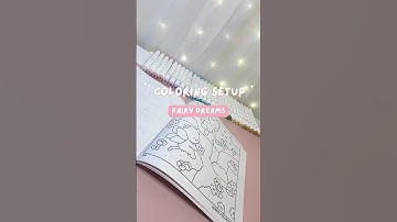 Ohuhu Marker Setup for Fairy Dreams Coloring Page ✨ Cozy Color With Me Preview