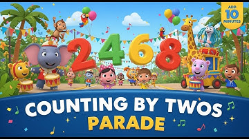 Counting by Twos Parade Adventure Mashup | Skip Counting Song for Kids | Animagic Studio