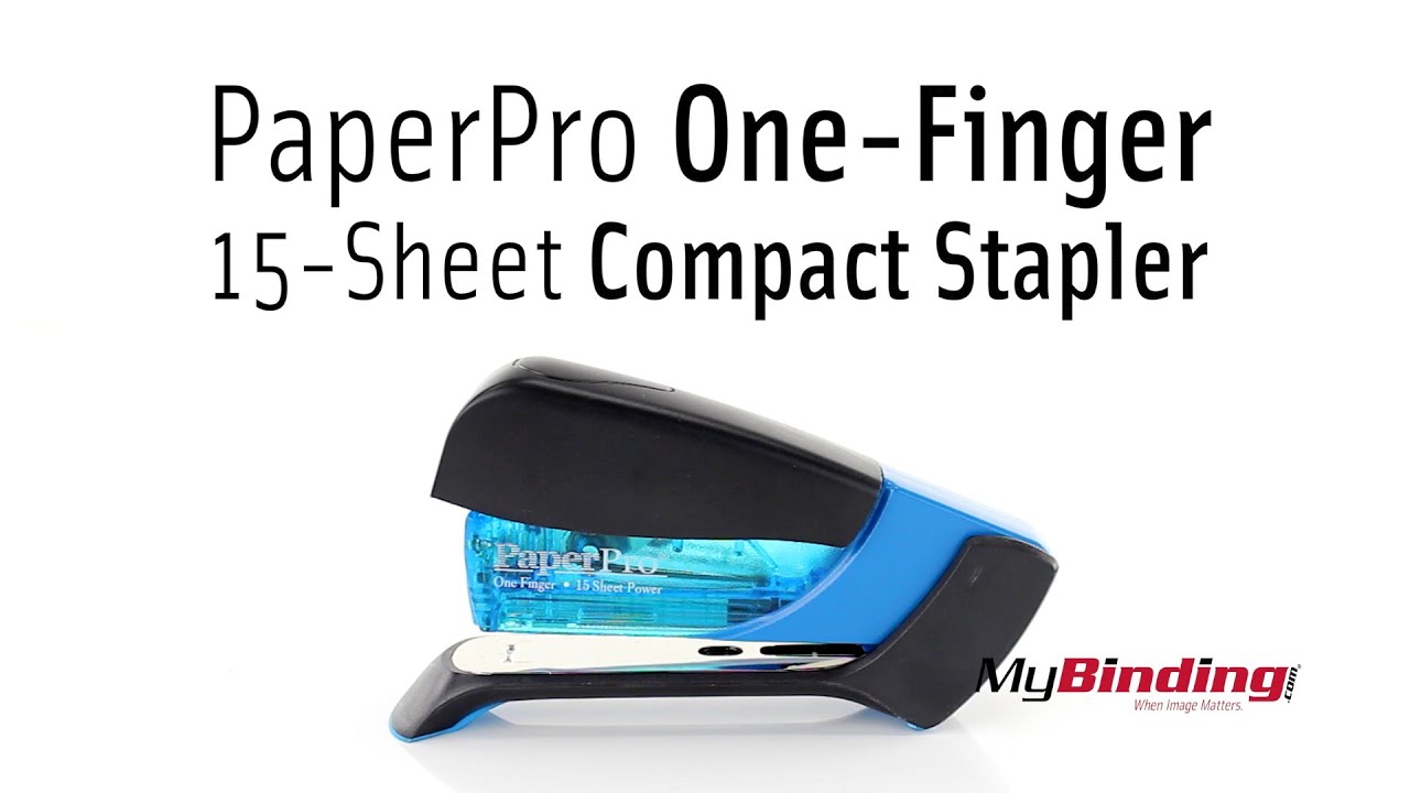 Compact Stapler 20-Sheet Capacity Green - PaperPro InJoy