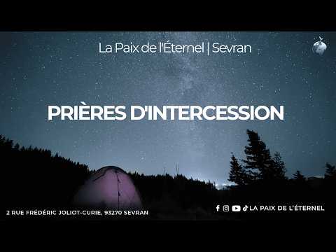 PRIÈRES D'INTERCESSION - VENDREDI 27 MARS 2026