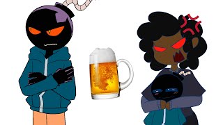 Whitty wants to give beer to fun sized whitty | ANGRY CAROL | FRIDAY NIGHT FUNKIN ANIMATION | SARAHL