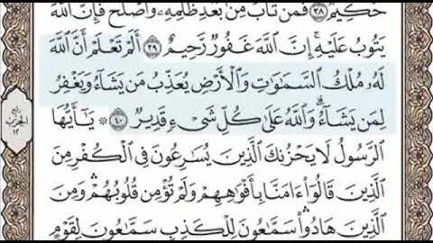 سورة المائدة الصفحة 114 الشيخ محمد صديق المنشاوي