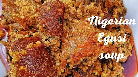 NIGERIAN EGUSI SOUP RECIPE| PARTY EGUSI SOUP | HOW TO MAKE EGUSI SOUP