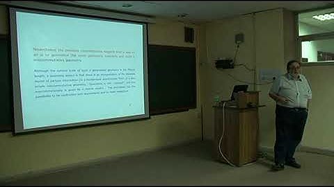 Non Commutative spaces, physical Origins, Mathematical Foundations. part1, 20/11/18