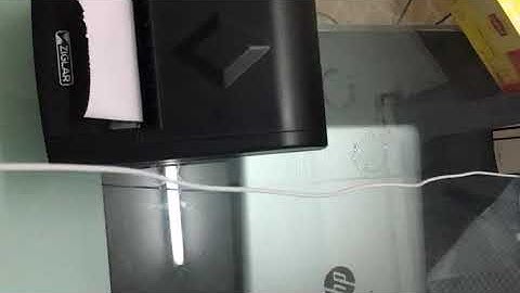 How to insert paper roll inside a POS  printer?