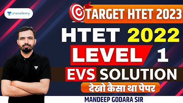 HTET 2022 level 1 PRT EVS Complete Solution By Mandeep Godara Sir #htet_2023 #evs