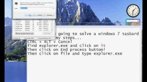 Windows 7 taskbar disappearing problem SOLVED!