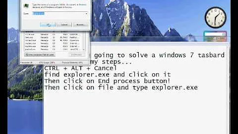 Windows 7 taskbar disappearing problem SOLVED!
