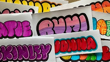 FIND YOUR NAME HERE! || How to draw names in bubble letters