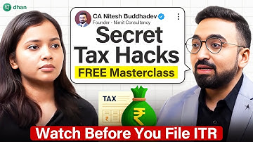Complete Tax Saving Masterclass 2025 (FREE) with CA Nitesh Buddhadev | ITR Filing, Tax Hacks & More