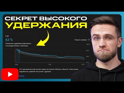 Как Увеличить Удержание и Время Просмотра на YouTube? СЕКРЕТНЫЙ МЕТОД