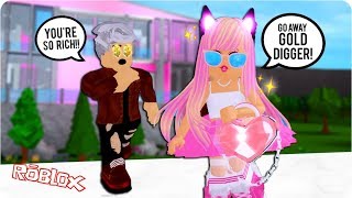 He Didn't Love Me Until He Found Out I Was Rich... Roblox Gold Digger Bloxburg Roleplay