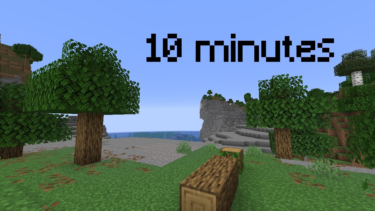 10 minutes of looking at an oak tree in minecraft - YouTube