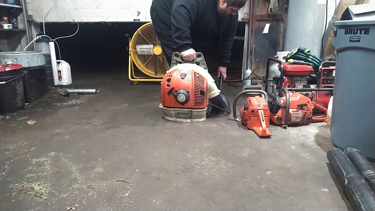 Stihl BR600 after repair - YouTube