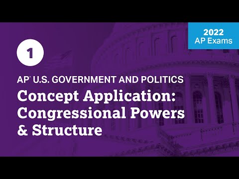 1 | Concept Application: Congressional Powers & Structure | Live Review | AP U.S. Government