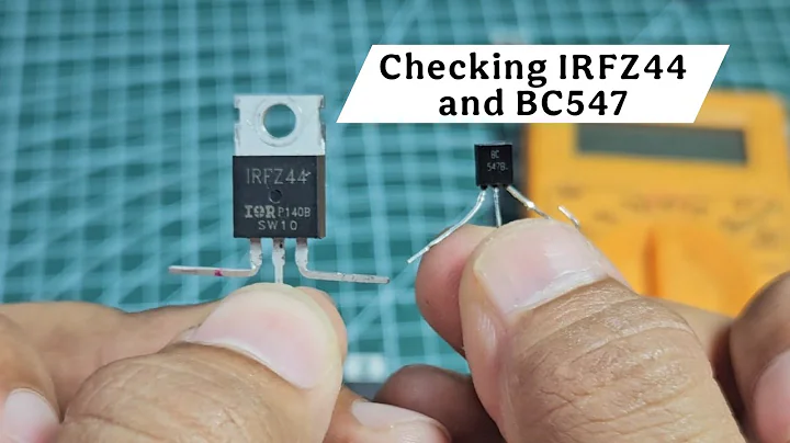 How to Test IRFZ44n MOSFET & BC547 Transistor | Easy Step-by-Step Guide #irfz44n