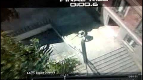 MW3 throwing knife killcam across resistance