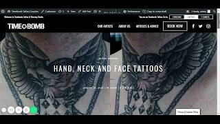 Hand Neck and Face Tattoos - Timebomb Tattoo Croydon