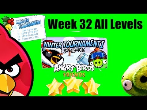 Angry Birds Friends -Week 32 Winter Tournament All Levels December Tournament All Levels Walkthrough