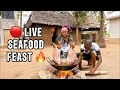 🔥LIVE🔴 ASMR Market Day Cooking Red Snapper 🐟 Organic Village Dinner with Ugali ❤️