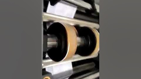 Inkjet Printing head mounted on Computer forms manufacturing machine.