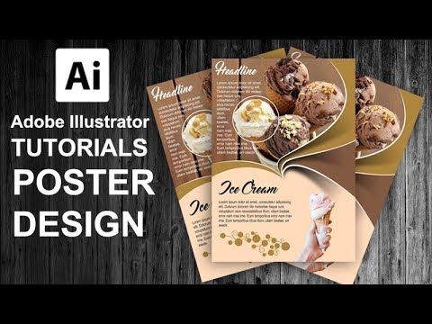 How to Create a Ice Cream Poster / Flyer Using Adobe ...