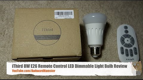 iThird 8W E26 Remote Control LED Dimmable Light Bulb Review