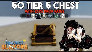 Code] Killing 50 Tier 5 Chest Bosses With 20% Drop Rates! Here's