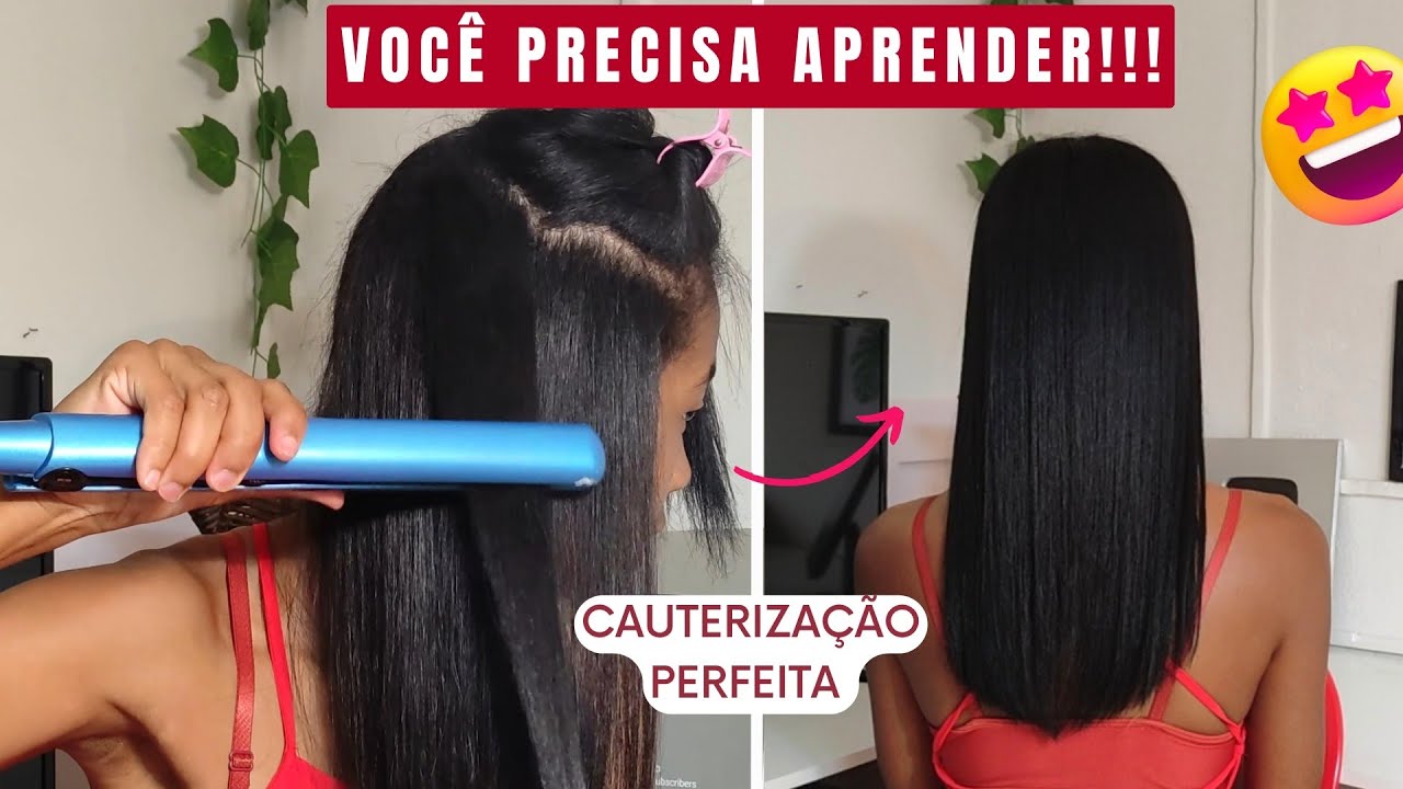 CAUTERIZAÇÃO CAPILAR EM CASA, SIMPLES E FÁCIL!