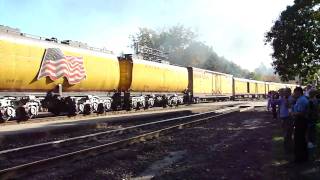 HiDef: 10-9-10 Union Pacific 3985 Challenger leads the SSLSD through Kirkwood, MO