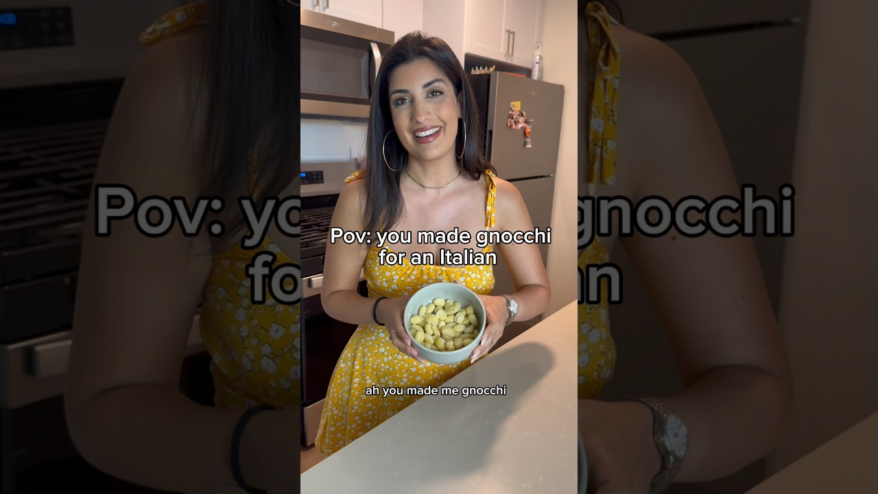 Gnocchi is not pasta 🥔 #comedy #italiancomedy #italianfood #actress