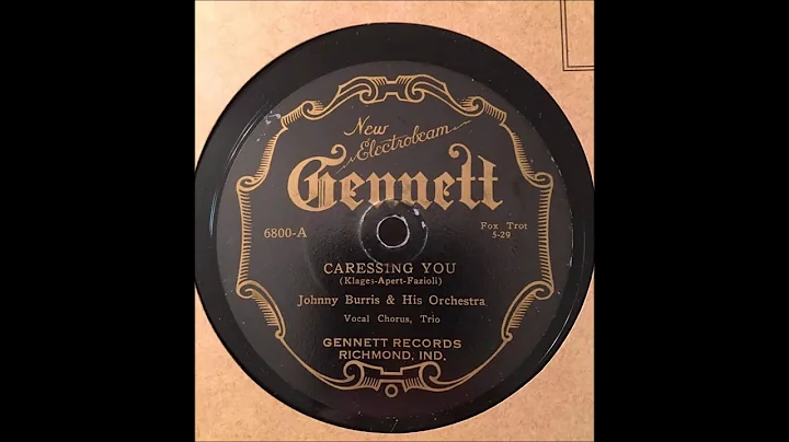 Johnny Burris and His Orchestra - Caressing You
