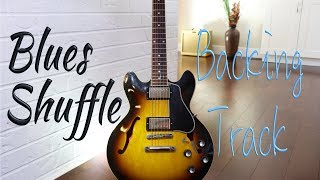 Video thumbnail of "blues shuffle backing track - texas style"