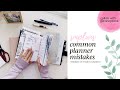 smplans | planner mistakes collab with Rana Plans #plannerlove