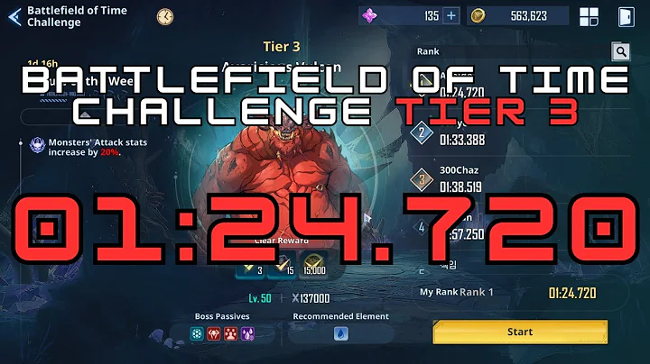 01:24.720 Battlefield of Time Challenge (Tier 3) with "Silver Mane Baek Yoonho (A1)" - DayDayNews