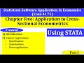 Statistical Software Application in Economics|Application to Cross-sectional Econometrics|Stata